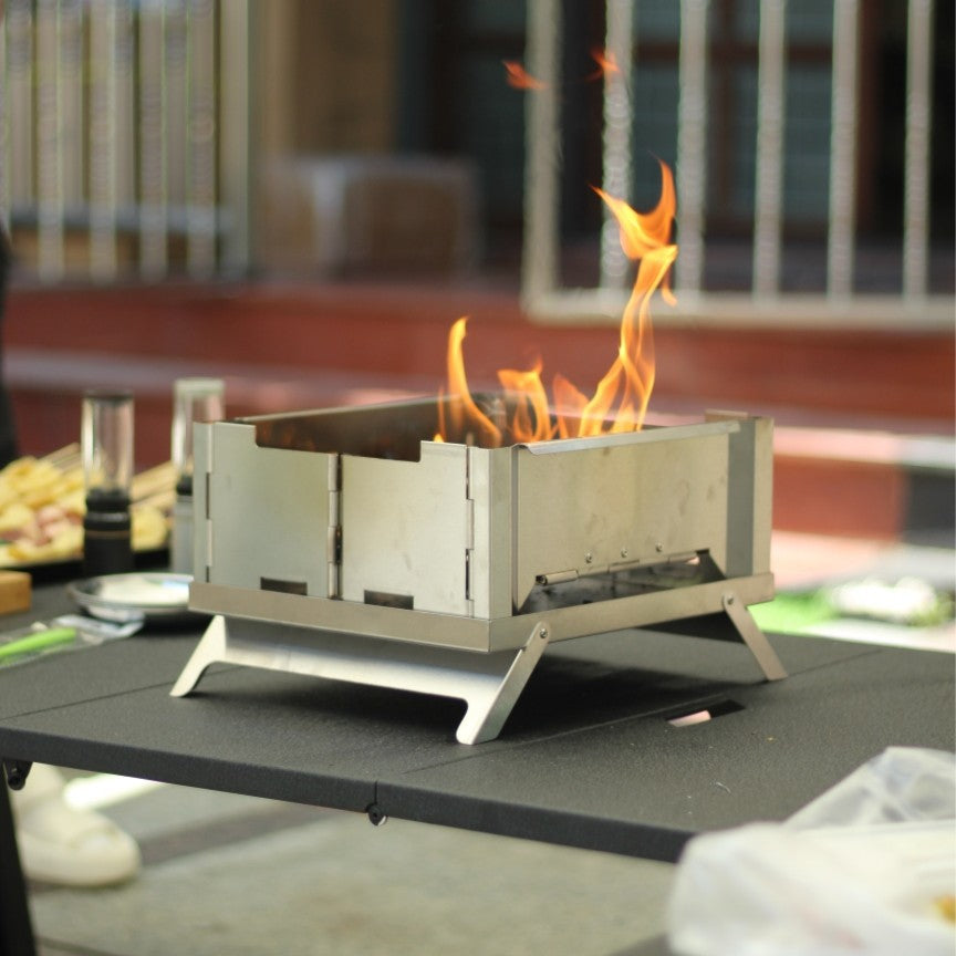 PINELORE Large Folding Charcoal Grill