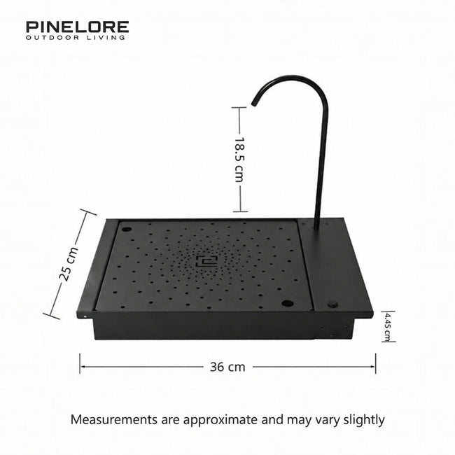 PINELORE 1-Unit Tea Tray & Water Pump