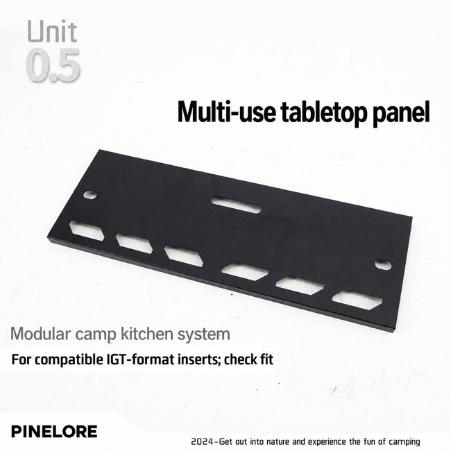 PINELORE Half-Unit Slotted Table Panels — Set of 2