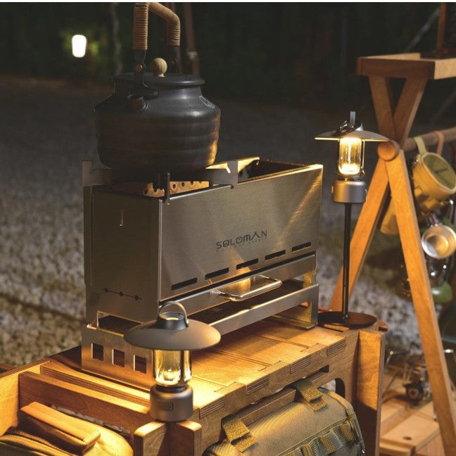 PINELORE Folding Stainless Steel Fire Pit