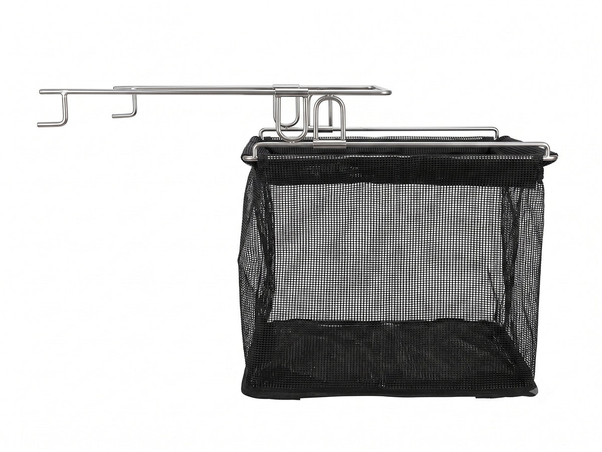 PINELORE Slide-Out Stainless Steel Draining Basket