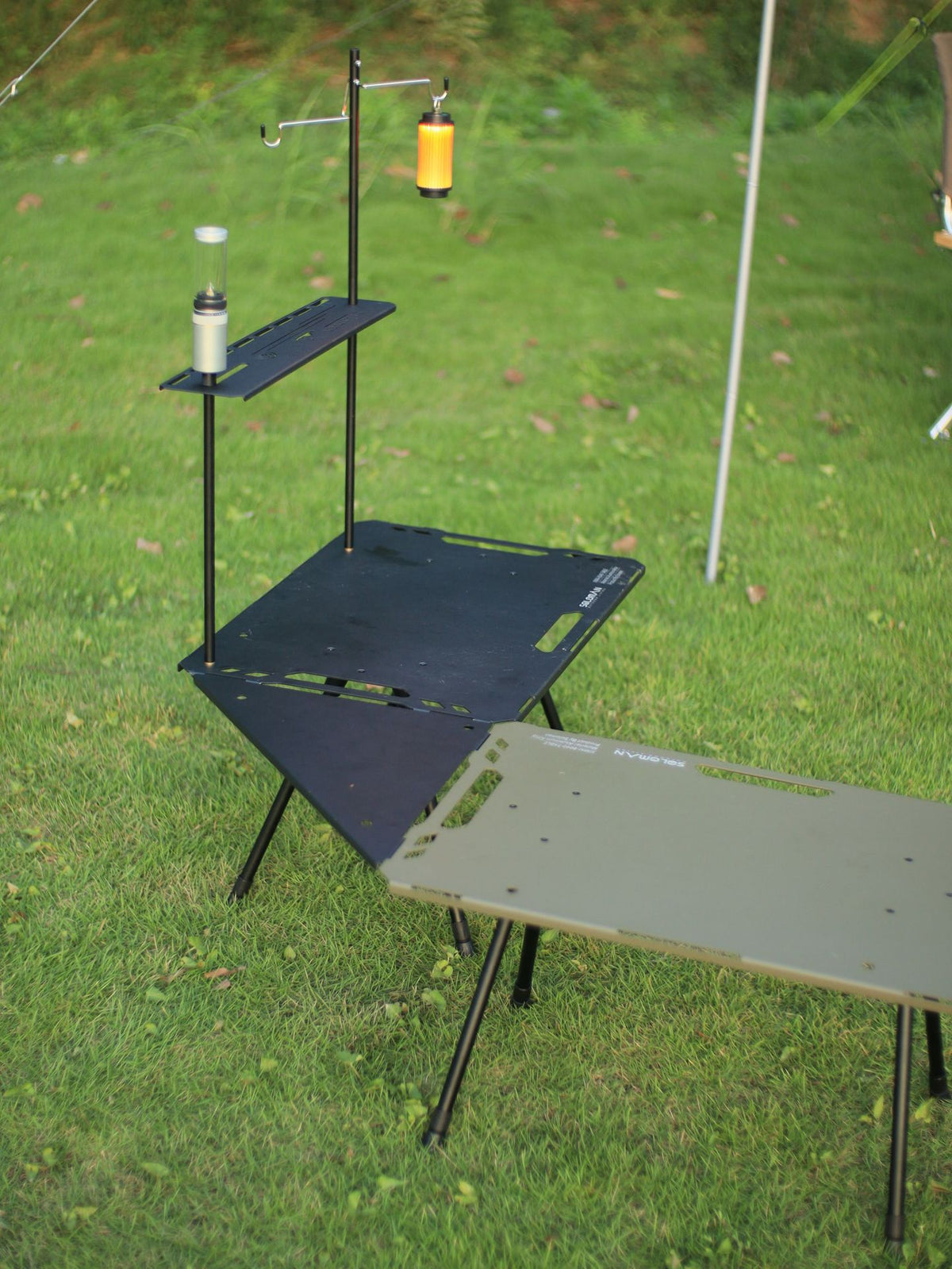 PINELORE Table-Mounted Shelf & Lantern Stand — Custom Edition
