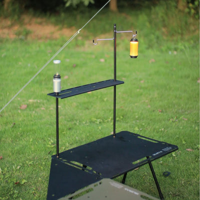 PINELORE Table-Mounted Shelf & Lantern Stand — Custom Edition