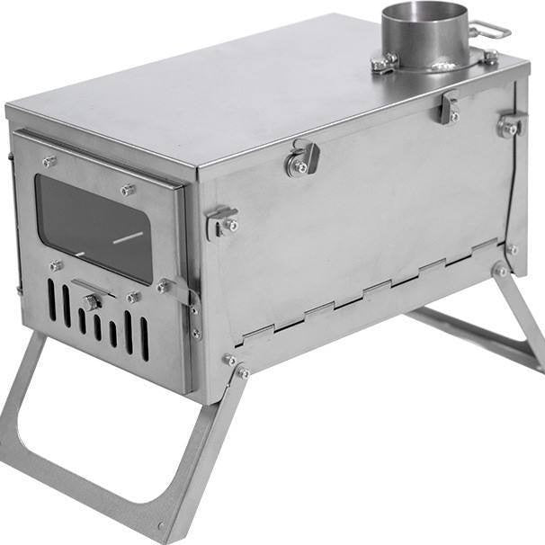 PINELORE Folding Wood Stove with Chimney — Custom Edition