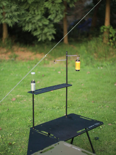 PINELORE Table-Mounted Shelf & Lantern Stand — Custom Edition