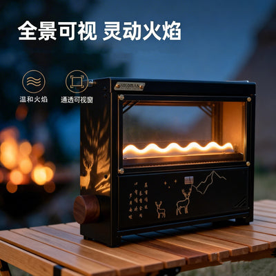 PINELORE Half-Unit Viewing-Flame Gas Stove — Blemished Prototype
