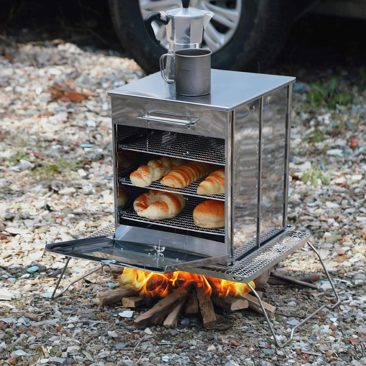 PINELORE Folding Camp Oven
