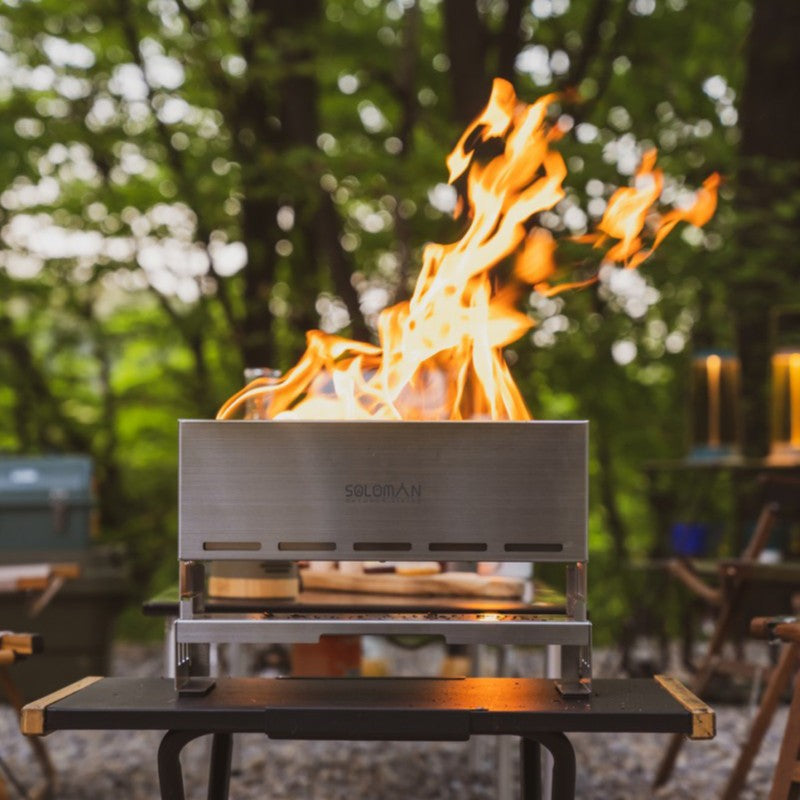 PINELORE Folding Stainless Steel Fire Pit