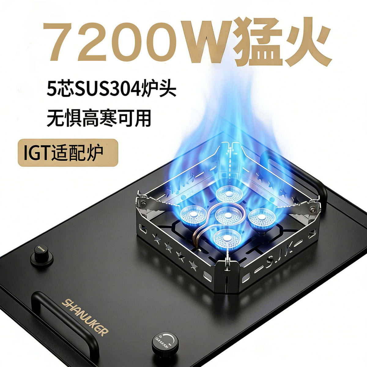 PINELORE 1-Unit Remote-Canister Gas Stove — Custom Edition