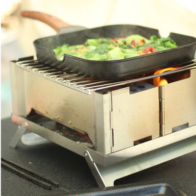 PINELORE Large Folding Charcoal Grill